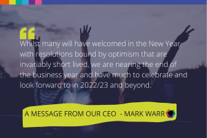 A message from our CEO January 2022
